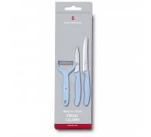 Набір ножів Victorinox SwissClassic Paring Set 3 шт Tomato and Kiwi Blue (6.7116.33L22)