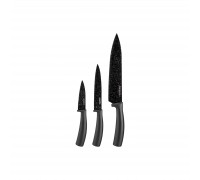 Набір ножів Ardesto Black Mars 3 шт Bkack (AR2103BB)