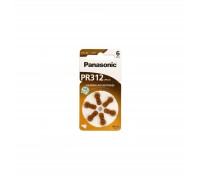 Батарейка Panasonic PR41 / PR312 (1.4V) * 6 (PR-312/6LB)