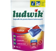 Капсули для прання Ludwik Color 2 в 1 для кольорових речей 10 шт. (5900498025699)