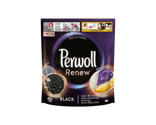 Капсули для прання Perwoll Renew Black для темних та чорних речей 46 шт. (9000101575484)