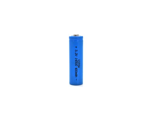 Акумулятор 14500 LiFePO4 (size AA), 400mAh, 3.2V, TipTop, blue Vipow (IFR14500-400mAhTT / 21438)
