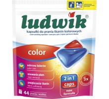 Капсули для прання Ludwik Color 2 в 1 для кольорових речей 44 шт. (5900498025712)