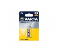 Батарейка Varta Крона 6F22 Superlife Zinc-Carbon * 1 (02022101411)