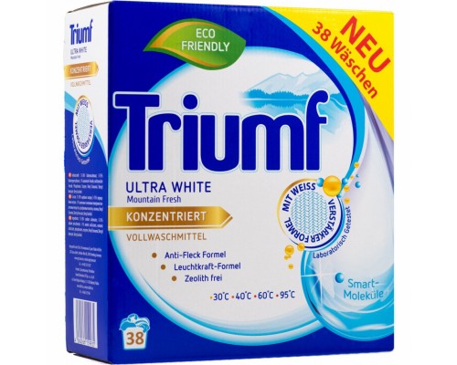 Пральний порошок Triumf Ultra White для білої білизни 2.8 кг (4260266159935)