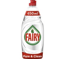 Засіб для ручного миття посуду Fairy Pure & Clean 650 мл (8001090837455)