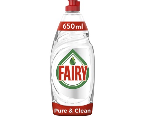 Засіб для ручного миття посуду Fairy Pure & Clean 650 мл (8001090837455)