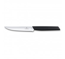 Кухонний ніж Victorinox Swiss Modern SteakPizza 12 см Serrated Black (6.9003.12W)