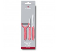 Набір ножів Victorinox SwissClassic Paring Set 3 шт Tomato and Kiwi Red (6.7116.33L12)