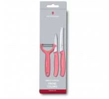 Набір ножів Victorinox SwissClassic Paring Set 3 шт Tomato and Kiwi Red (6.7116.33L12)