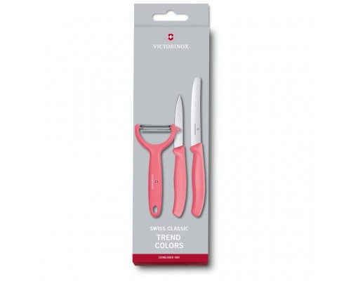 Набір ножів Victorinox SwissClassic Paring Set 3 шт Tomato and Kiwi Red (6.7116.33L12)