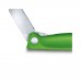 Кухонний ніж Victorinox SwissClassic Foldable Paring 11 см Serrated Green (6.7836.F4B)