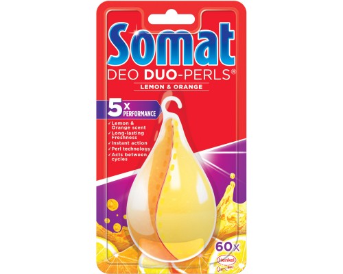 Освіжувач для посудомийних машин Somat Deo Duo-Pearls Lemon & Orange (9000101000436)