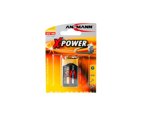 Батарейка Крона Alkaline X-Power 6LF22 / 6AM6 * 1 Ansmann (6LF22/6AM6)