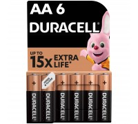 Батарейка Duracell AA лужні 6 шт. в упаковці (5007757)