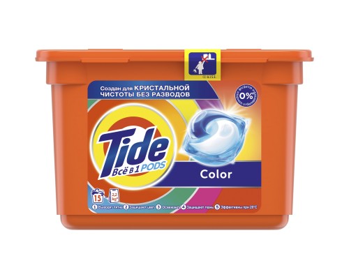 Капсули для прання Tide Все-в-1 Color 15 шт. (8001090758286)