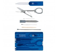 Ніж Victorinox SwissCard Transparent Blue (0.7122.T2)