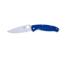 Ніж Spyderco Resilience FRN S35VN напівсеррейтор (C142PSBL)