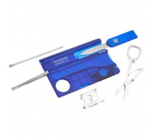 Ніж Victorinox SwissCard Lite Transparent Blue (0.7322.T2)