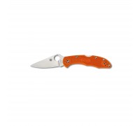 Ніж Spyderco Delica 4 Flat Ground Orange (C11FPOR)