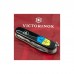 Ніж Victorinox Huntsman Ukraine 91 мм Чорний Тризуб фігурний на тлі прапора (1.3713.3_T1026u)