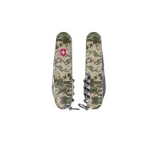 Ніж Victorinox Spartan Army 91 мм Піксель + Лого (1.3603.3_W3941p)