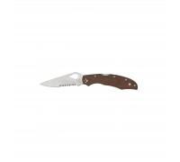 Ніж Spyderco Byrd Cara Cara 2 Serrator Brown (BY03PSBN2)