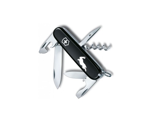 Ніж Victorinox Spartan Zodiac Black "Шпаркий Кролик" (1.3603.3_Z2170u)