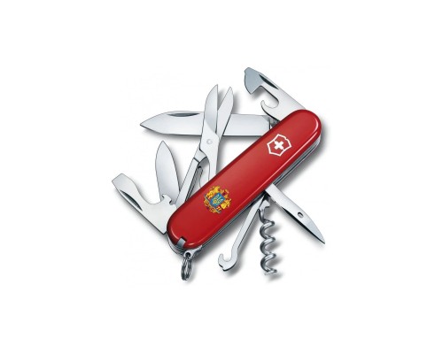 Ніж Victorinox Climber Ukraine Red "Великий Герб України" (1.3703_T0400u)