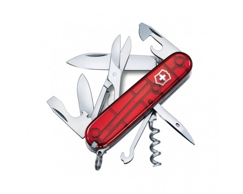 Ніж Victorinox Climber Transparent Red Blister (1.3703.TB1)