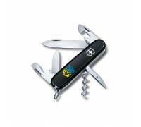 Ніж Victorinox Spartan Ukraine Black "Вогняний Тризуб" (1.3603.3_T0316u)