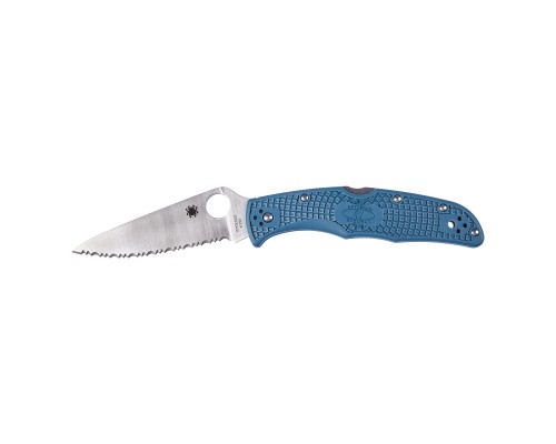 Ніж Spyderco Endura 4 Lightweight K390 Serrated Blue (C10FSK390)