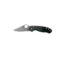 Ніж Spyderco Para 3 FRN Black серрейтор (C223SBK)