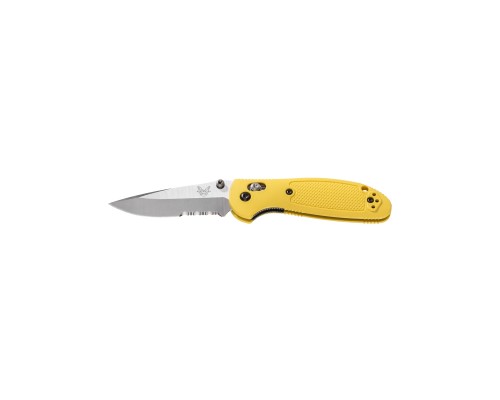 Ніж Benchmade "Pardue Griptilian Mini" Plain + Serrator, Yellow (556S-YEL)