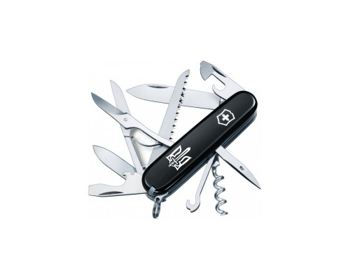 Ніж Victorinox Huntsman Ukraine Black "Тризуб ОУН" (1.3713.3_T0300u)