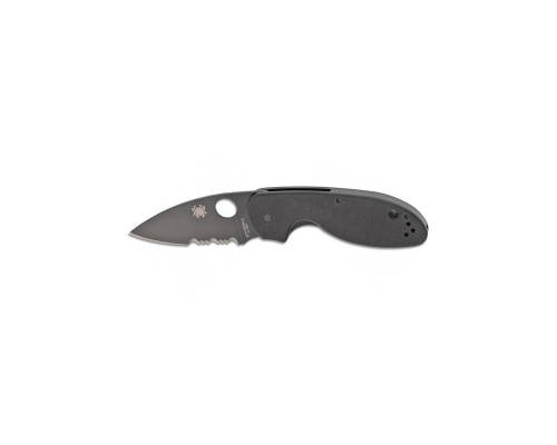 Ніж Spyderco Efficent Black Blade Serrated (C216GPSBBK)