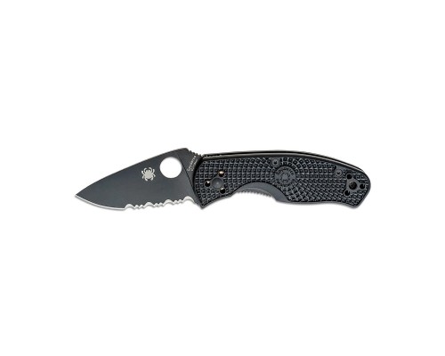 Ніж Spyderco Persistence FRN Black Blade напівсеррейтор (C136PSBBK)