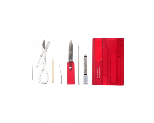 Нож Victorinox SwissCard Transparent Red (0.7100.T)