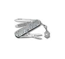 Ніж Victorinox Classic SD Brilliant Damast + брелок-лого (0.6221.34)