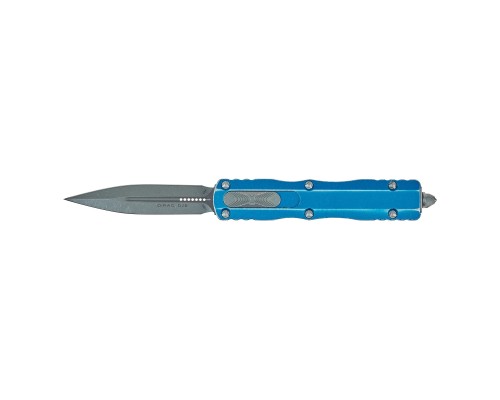 Ніж Microtech Dirac Double Edge Stonewash Distressed Blue (225-10DBL)