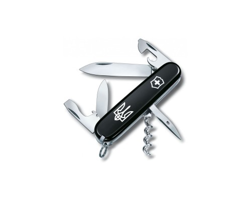 Ніж Victorinox Spartan Ukraine Black "Тризуб" (1.3603.3_T0010u)