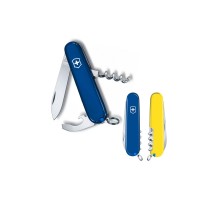 Ніж Victorinox Waiter Ukraine 84 мм Синьо-жовтий (0.3303.2.8)