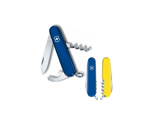 Ніж Victorinox Waiter Ukraine 84 мм Синьо-жовтий (0.3303.2.8)