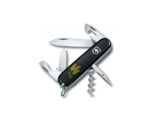 Ніж Victorinox Spartan Ukraine Black "Колосся Пшениці" (1.3603.3_T1338u)