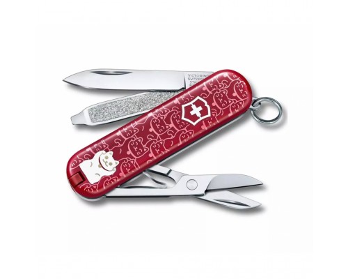 Нож Victorinox Сlassic LE "Lucky Cat" (0.6223.L2106)