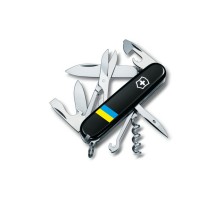 Ніж Victorinox Climber Ukraine Black "Прапор України" (1.3703.3_T1100u)