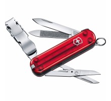 Нож Victorinox NailClip 580 Transparent Red (0.6463.T)