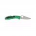 Ніж Spyderco Delica 4 Flat Ground ACX 390 Green (C11FPGR)