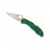 Ніж Spyderco Delica 4 Flat Ground ACX 390 Green (C11FPGR)