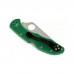 Ніж Spyderco Delica 4 Flat Ground ACX 390 Green (C11FPGR)